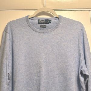 Men’s Cashmere, Cotton, Silk Blend Crew Neck Sweater
